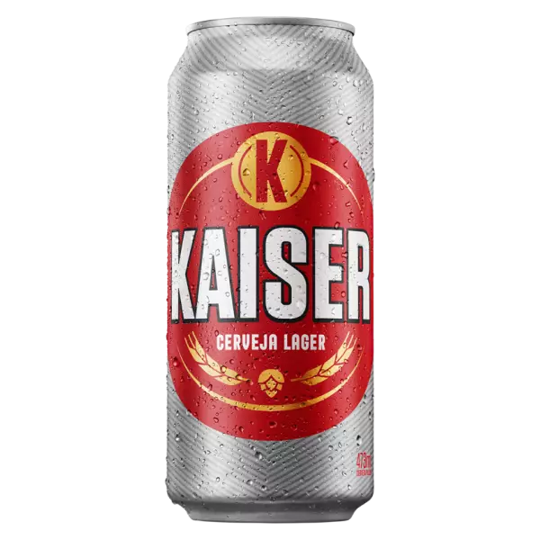 Lata de cerveja Kaiser 473ml